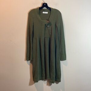 Vintage Laurie b. Avocado Green Sweater Coat
